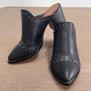 Report Tre Black Studded Mules
